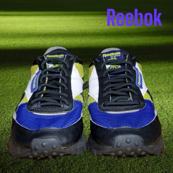 Reebok Classic Leather Legacy "Bright Cobalt/Core Black/Acid Yellow" Shoes - Picture 2 of 9